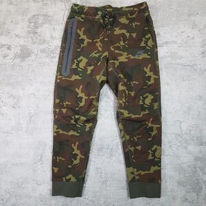 NIKE Sportswear‎ Tech Fleece Sweatpant Joggers Kids Boys Size LARGE Camo Green